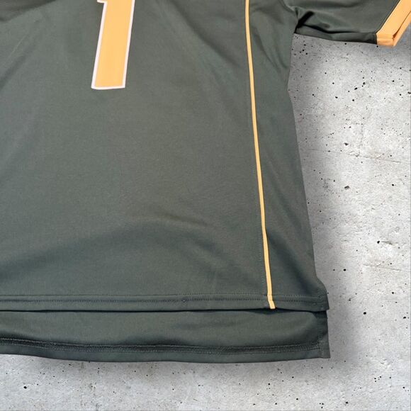 Colorado State Rams #1 Football Jersey Men’s M Green Gold Hanes NCAA - Picture 6 of 10